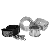 Proflow Gilmer Belt Drive Kit For Mazda Rotary 13A 13B 12A Billet Aluminium Silver Anodised