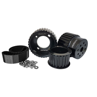 Proflow Gilmer Belt Drive Kit For Mazda Rotary Series 4 & 5 Turbo Billet Aluminium Black Anodised