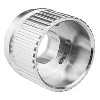 Proflow Gilmer Billet Crank Pulley With V Groove Long Silver