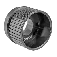 Proflow Gilmer Billet Crank Pulley With V Groove Long Black