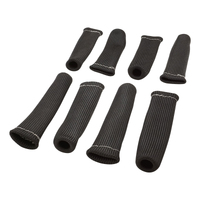Proflow Spark Plug Boot Heat Shields 640°C Black 1 in. i.d. 6 in Length Set of 8