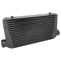 Proflow Intercooler Bar & Plate 450 x 300 x 76mm 3.0'' Outlets Aluminium Universal Black