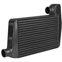 Proflow Intercooler Bar & Plate For Ford Falcon XR6 Turbo BA BF 450 x 300 x 76mm 2.5'' Outlets Aluminium Black