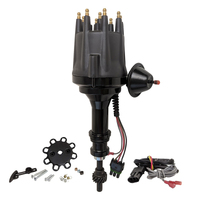 Proflow Distributor Billet Black Ready-to-Run Vacuum Advance For Ford 351Windsor