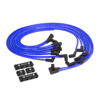 Proflow Spark Plug Pro Lead Wires Set 8.8mm Spiral Core Blue Black Boots 90 Degree Boots Universal V8 with Separator Set