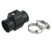 Proflow Water Temperature Sensor Adapter 38mm (1.50'') 1/8 in. NPT Port Billet Aluminium Black Anodised