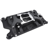 Proflow Intake Manifold AirDual Aluminium Black Square/Spread Bore For Holden Commodore V8 253 308 Each