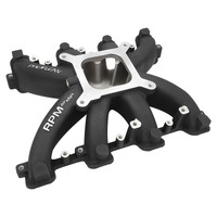 Proflow Intake Manifold RPM AirMax Aluminium Black Chev Holden Commodore LS3/L92 Heads Carburettor Single Plane, Each
