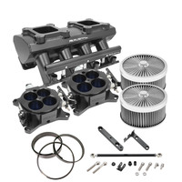 Proflow SuperMax Intake Manifold Kit Tunnel Ram For Holden Commodore LS3/L92 EFI 4150 Fabricated Silver Kit