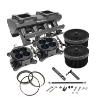 Proflow SuperMax Intake Manifold Kit Tunnel Ram For Holden Commodore LS3/L92 EFI 4150 Fabricated Black Kit