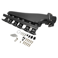 Proflow Intake Manifold Kit Fabricated Aluminium Black For Toyota 1JZ-GTE Inlet Plenum 90mm Throttle Body Fuel Rail