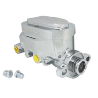 Proflow Master Cylinder Universal GM Raised Top Aluminium Polished 1.125 in. Bore Dual Bowl Ports Both side Each