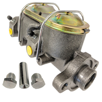 Proflow Master Cylinder GM Original Style 67-77 Cast Iron Natural 1-1/8 in. Bore Dual Bowl Left Port GM Original Style 67-77