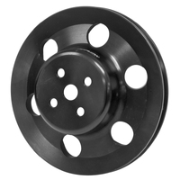 Proflow Billet Water Pump Pulley V-Belt 1-Groove Aluminium Black Anodised For Ford 302-351C Some Windsor
