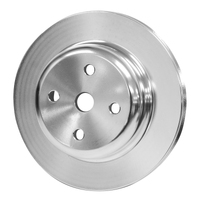 Proflow Water Pump Pulley V-Belt 1-Groove Aluminium Silver For Holden V8 253 308 Red Motor