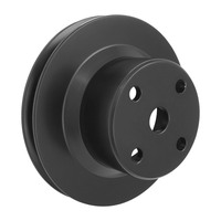 Proflow Water Pump Pulley V-Belt 1-Groove Black Aluminium For Holden V8 ,308 VK-On Black Motor Each