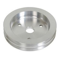Proflow Pulley 15% Reduction V-Belt Crankshaft SB Chev Short Water Pump 2-Groove 5.860"Diameter Aluminium