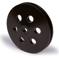 Proflow Pulley V-Belt Power Steering Early GM -Groove Black Aluminium