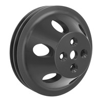Proflow Pulley V-Belt Water Pump SB Chev Short Water Pump 2-Groove Black Aluminium
