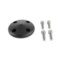 Proflow Pulley Nose Cone SB Chev Short Water Pump with Hardware Black Aluminium