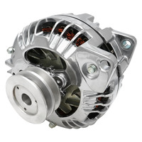Proflow Alternator Power Spark External Regulator 100 Amp Chrome Plated For Chrysler For Dodge For Plymouth Aluminium 2-groove pulley Each