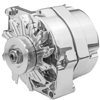Proflow Alternator Power Spark 140 Amp 1-Wire Internal Regulator Chrome V-Belt Chev For Holden Commodore Torana