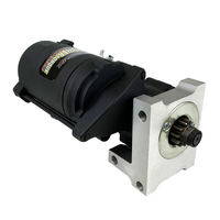 Proflow Starter Motor Power Torque Infini Clock Black Wrinkle Staggered SB & BB For Chevrolet V8 1.4kW 153/168T