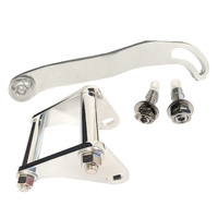 Proflow Power Steering Pump Bracket Mounting BB Chev Short Water Pump kit Chrome