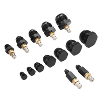 Proflow AN Hose Pressure Test Kit Fittings with Air Valves/Matching Plugs -3 AN through -16 AN Kit