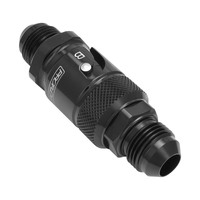 Proflow Fitting Dry Break Quick Release Aluminium Black AN6 Male Threads Viton Seal
