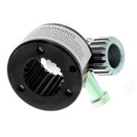 Proflow Aluminum Quick Release Steering Wheel Hub Splined 3/4 Inch 3/4" ID weld on splined sleeve reduces slop and allows for welding to 3/4" round