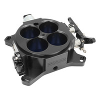 Proflow Quad Throttle Body 4 Barrel Universal EFI 4150 Square Bore 1375 CFM Billet Aluminium Black
