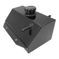 Proflow Coolant Overflow Expansion Tank For Ford Mustang 2015-2018 Recirculating Fabricated Aluminium Black Anodised