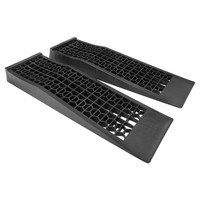 Proflow Car Ramps Low Profile 1000kg Capacity Each Black Plastic Pair With Carry Bag