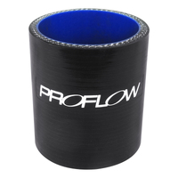 Proflow Hose Tubing Air intake Silicone Straight 2.25in. Straight 3in. Length Black