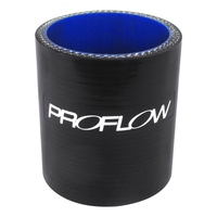 Proflow Hose Tubing Air intake Silicone Straight 3.00in. Straight 3in. Length Black