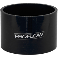 Proflow Hose Tubing Air intake Silicone Straight 3.50in. Straight 3in. Length Black