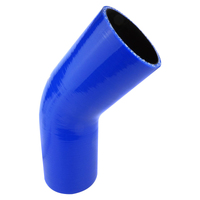 Proflow Hose Tubing Air intake Silicone Coupler 4.00in. 45 Degree Elbow Blue