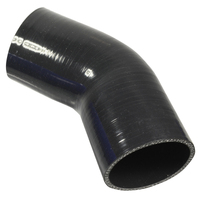 Proflow Hose Tubing Air intake Silicone Coupler 5.00in. 45 Degree Elbow Black