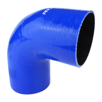 Proflow Hose Tubing Air intake Silicone Coupler 3.00in. 90 Degree Elbow Blue