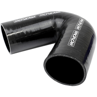 Proflow Hose Tubing Air intake Silicone Coupler 3.50in. 135 Degree Elbow Black