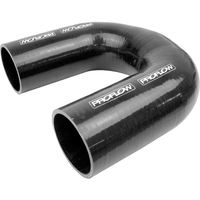 Proflow Hose Tubing Air intake Silicone Coupler 3.00in. 180 Degree Elbow Black