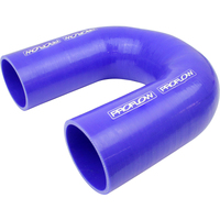 Proflow Hose Tubing Air intake Silicone Coupler 3.50in. 180 Degree Elbow Blue