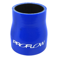 Proflow Hose Tubing Air intake Silicone Reducer 3.00in. - 3.50in. Straight Blue