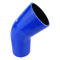 Proflow Hose Tubing Air intake Silicone Reducer 1.50in. - 2.00in. 45 Degree Elbow Blue