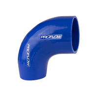 Proflow Hose Tubing Air intake Silicone Reducer 2.00in. - 2.25in. 90 Degree Elbow Blue