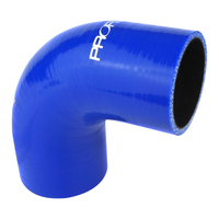 Proflow Hose Tubing Air intake Silicone Reducer 2.00in. - 2.50in. 90 Degree Elbow Blue