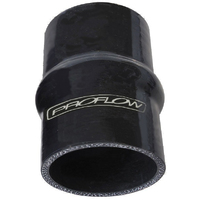 Proflow Hose Tubing Silicone Coupler Hump Style 2.00in. Straight 3in. Length Black