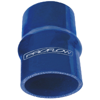 Proflow Hose Tubing Silicone Coupler Hump Style 2.50in. Straight 3in. Length Blue