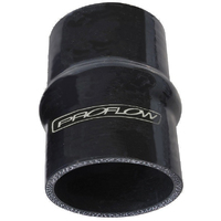 Proflow Hose Tubing Silicone Coupler Hump Style 2.50in. Straight 3in. Length Black